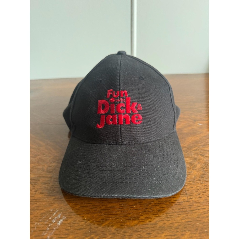 Headmaster Hat Cap Strap Back One Size Black Fun With Dick & Jane Movie Mens‎